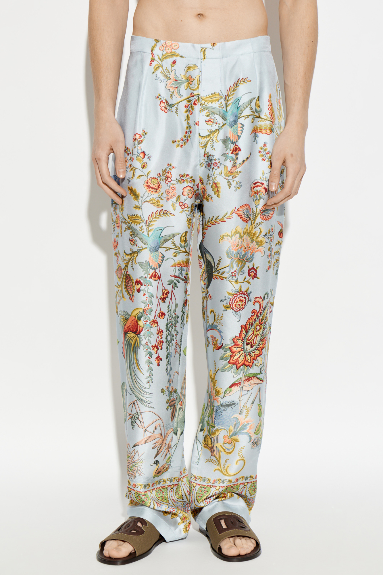 Etro Silk wide-leg pants | Men's | Vitkac